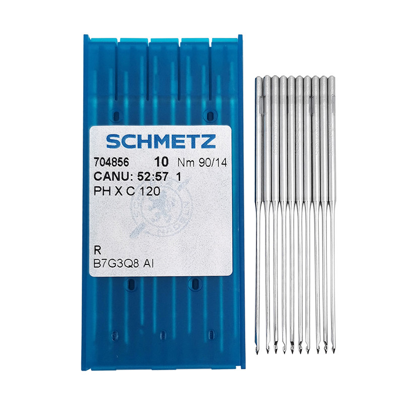 SCHMETZ德国蓝狮PHXC120电脑绣花勾针毛巾绣机针防勾丝防拉丝刺绣