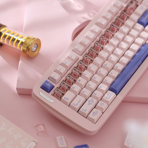 情咪节粉/蓝主题键帽恩溶代工原创热升华五面热升华键帽keybyelab
