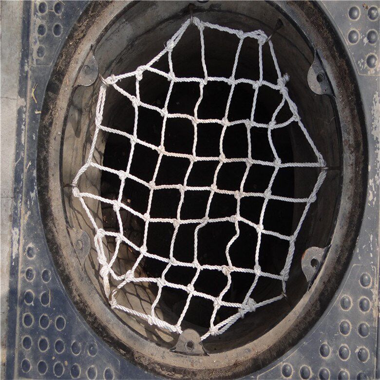 加粗新款井盖网下水道防护网窨井防坠网雨水井网污水井网手工制作