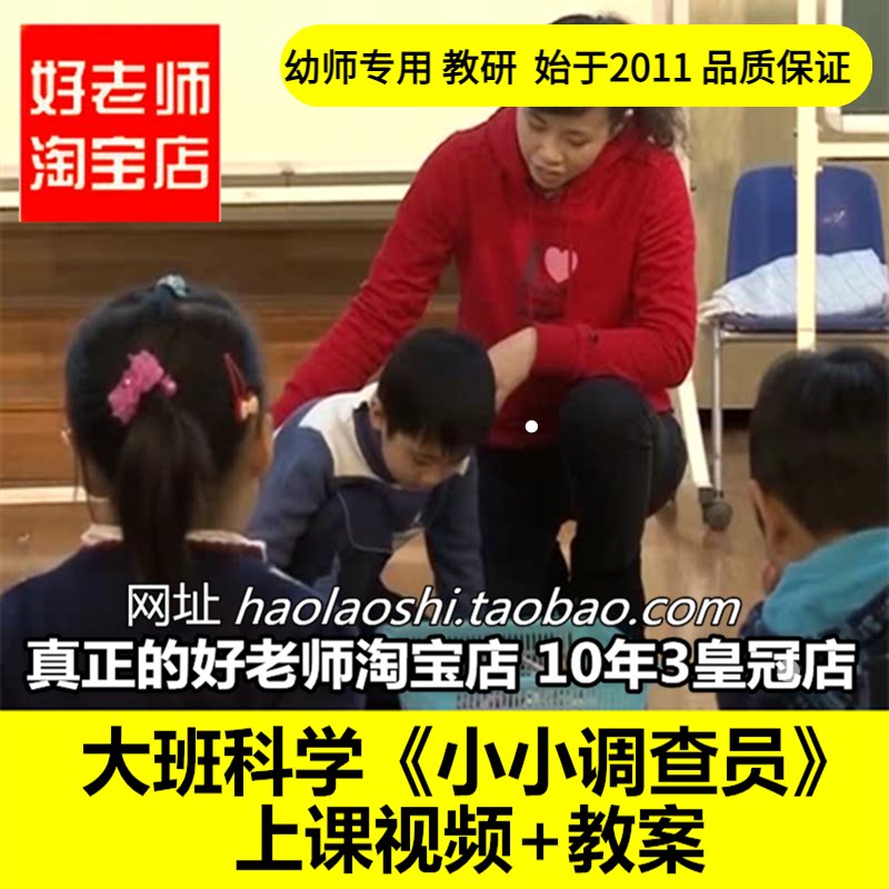 幼儿园教师面试培训大班科学数学《小小调查员》优质公开课课件