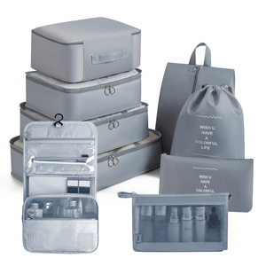 Oxford cloth travel storage bag 9-piece set organizing bag