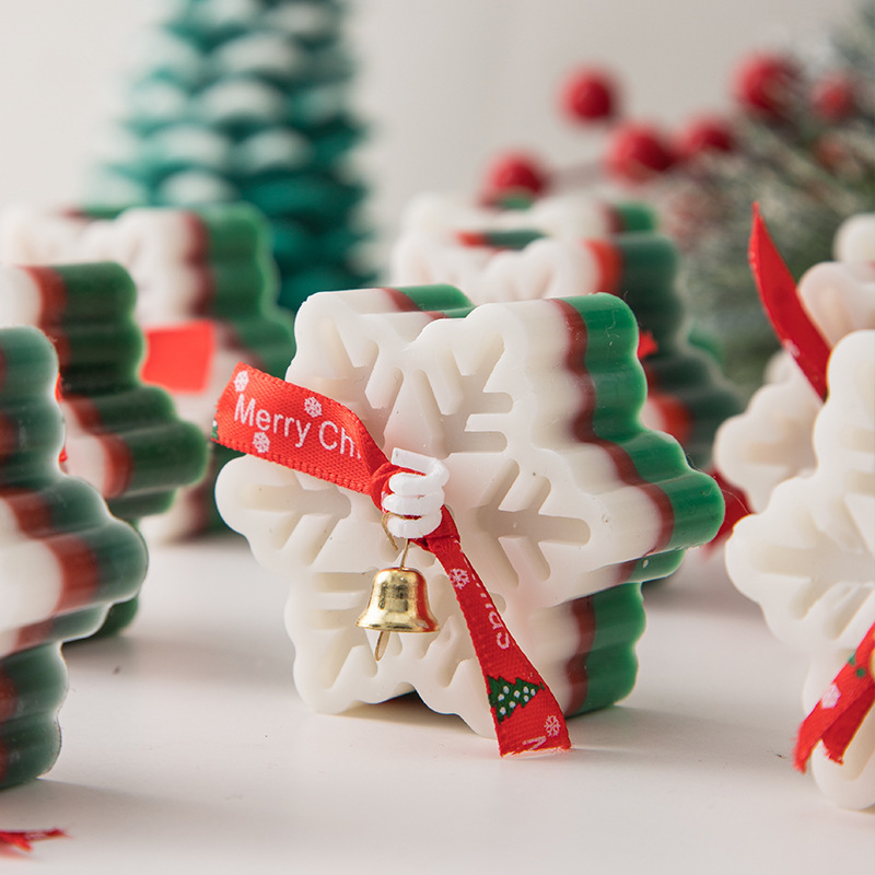 2025 European Christmas souvenir snowflake scented candles