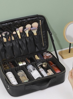 PVC Makeup Toolbox Makeup Bag Large Capacity化妆品收纳包