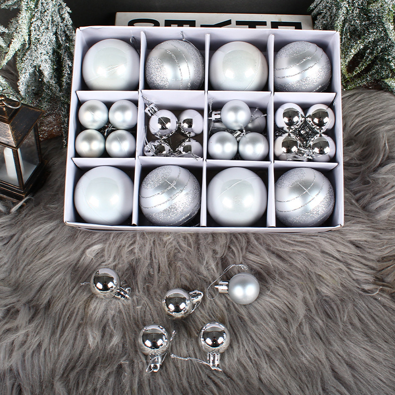 Window hanging painted balls Christmas ball gift box圣诞球