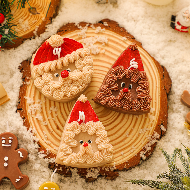 Santa Claus mousse cake scented candles圣诞伴手礼香薰蜡烛