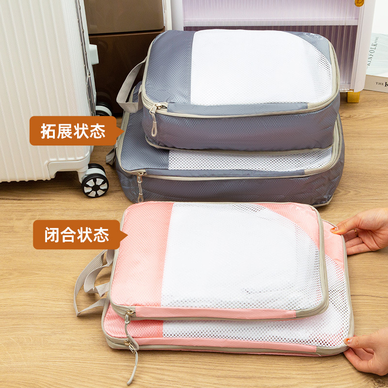 Travel compression storage bag 6-piece shoe storage set