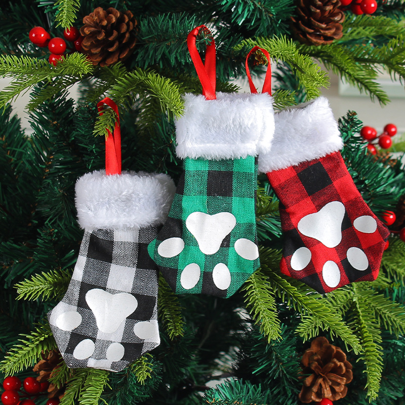 New Cat Claw Knife and Fork Set Christmas Gift Bag圣诞礼物袋