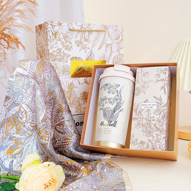 Creative high-end souvenir for thermos scarf set高级伴手礼