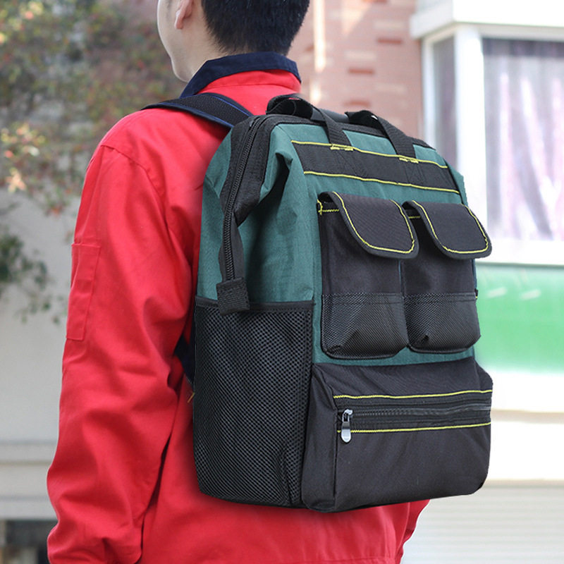 Shoulder tool backpack canvas electrician tool bag工具背包