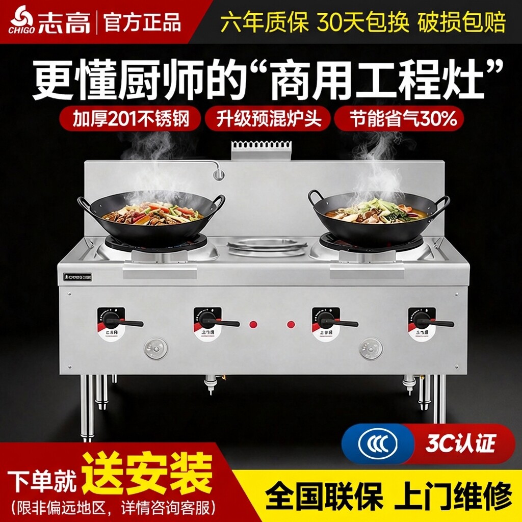 志高耐火砖猛火灶商用饭店专用煤