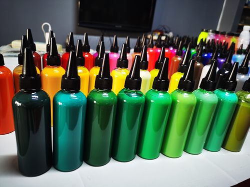 湿拓画颜料 水拓画 墨流工艺 水拓丝巾 艺术颜料 100ML