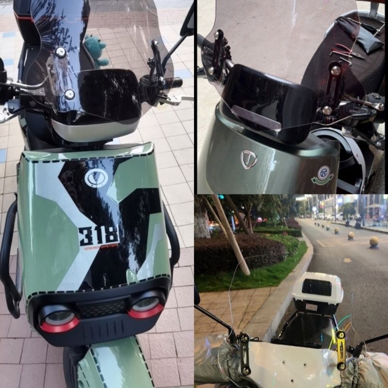 适用黑骑士挡风板小牛mt挡风板九号m3m95cmax挡风板雅迪电动车前图片
