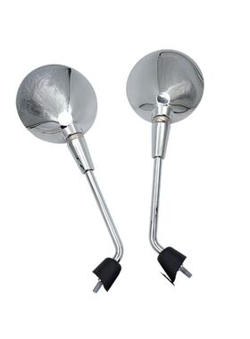 适用适用比亚乔Vespa GTS300 春天冲刺Sprint150 镀铬后视镜反光