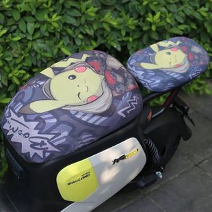 适用新国标电动车九号F356090坐垫套BMAX609可爱卡通防晒防水全包