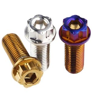 适用304不锈钢内外六角螺丝烧蓝 25mm大鲍鱼卡钳紧固螺钉 金色m10