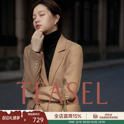 TEASEL全澳羊毛通勤职场精纺西装