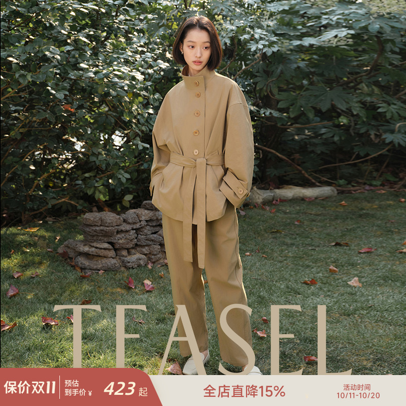 董生活同款松弛感小个子短风衣