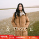 TEASEL「温暖叙事」丝驼绒90白鹅绒羊羔毛领加厚轻盈冬季 羽绒服