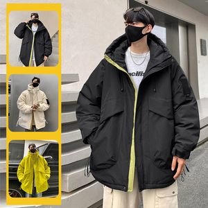 男冲锋衣羽绒服男士冬季加厚休闲青少年潮牌保暖户外冲锋衣外套男