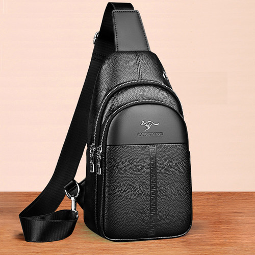 胸前背包男士胸包长城纹单肩斜挎