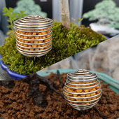 带盖玉肥盒304不锈钢肥料盒花卉兰花施肥篮缓释肥育肥盆景专用盒