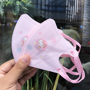 HelloKitty儿童口罩3D立体一次性可爱卡通宝宝女宝大成人女孩防护