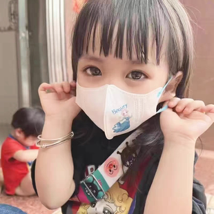 女孩冰雪奇缘四岁儿童3D立体一次性口罩女童艾莎爱莎沙公主夏季薄