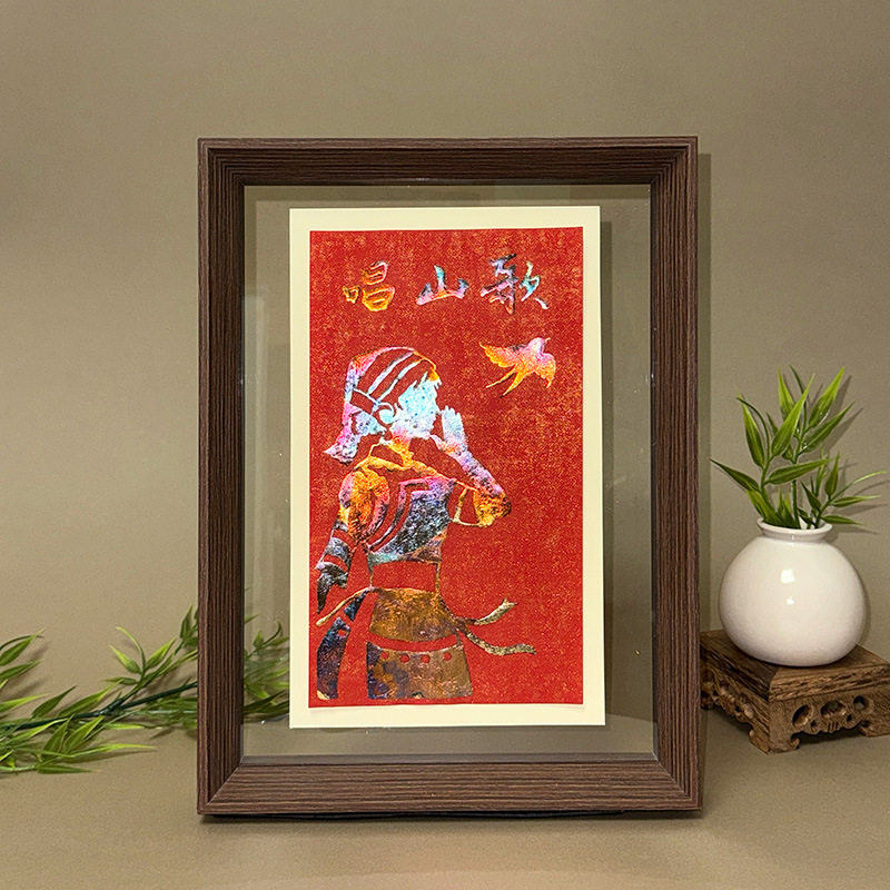 三月三广西壮族儿童幼儿园手工作DIY/数字油画