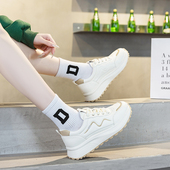 女春夏季 41—43休闲运动鞋 新款 小白鞋 大码 女鞋 女软底老爹厚底单鞋