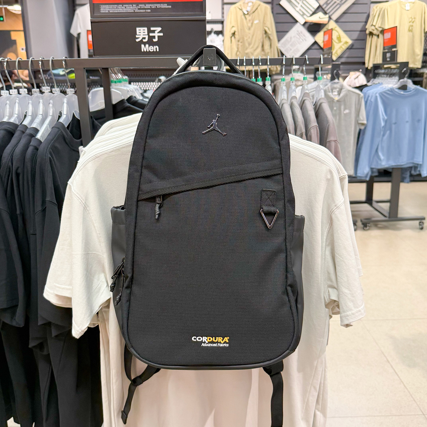 Nike耐克Jordan大容量双肩包黑色乔丹aj背包电脑学生书包男IX4816