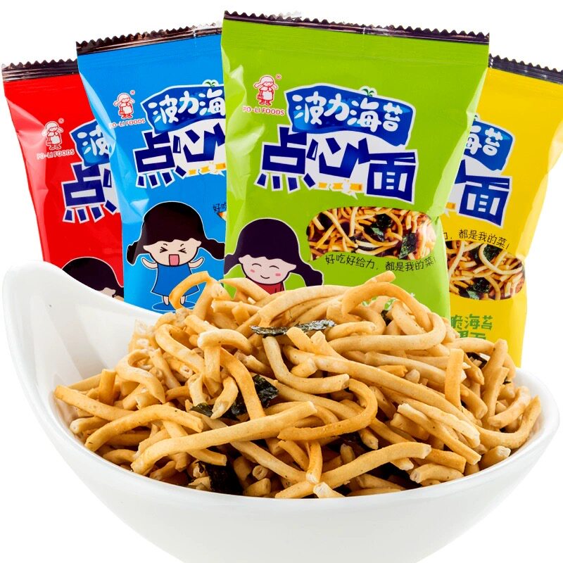 【整箱团购】波力海苔点心面20g*60包干脆面休闲零食小店超市批发
