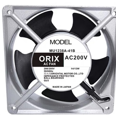 日本东方/ORIX MU1238A-41B 200V 14/13W 12038 铝框交流风扇12CM