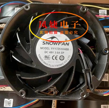 SNOWFAN轴流风机YY17251H48B 48V 3.60A大风量服务器机柜散热风扇