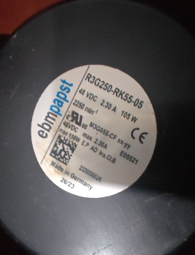 ebm德国 R3G250-RK55-05 48V 2.30A 105W 离心风扇散热风机