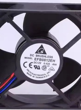 原装台达EFB0812EH-BR00 8025 12V 0.42A 8CM停转报警 变频器风扇
