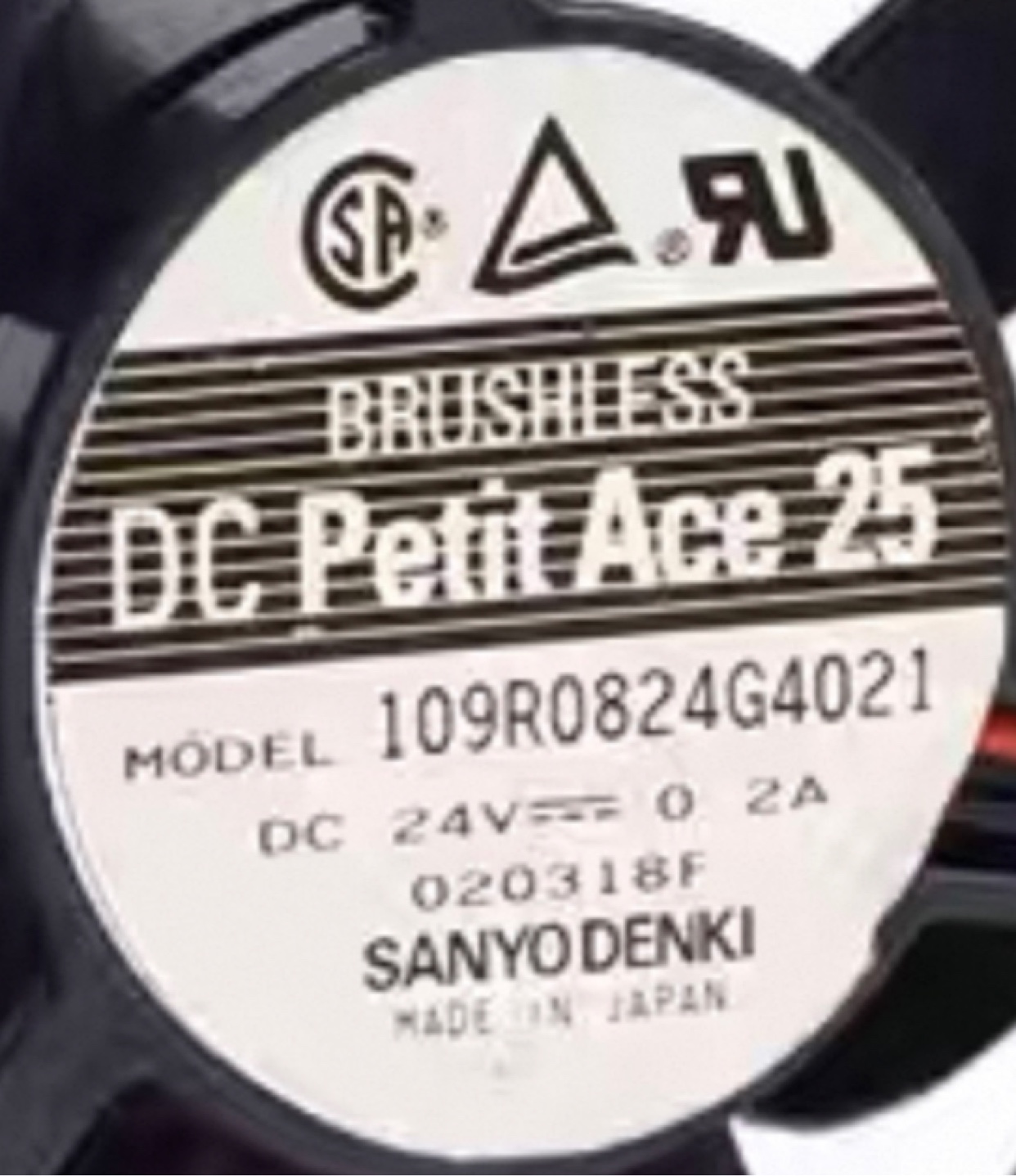 三洋 8025 109R0824G4D07/D09/G4021/G4D11/D06/D01 24V 0.2A风扇