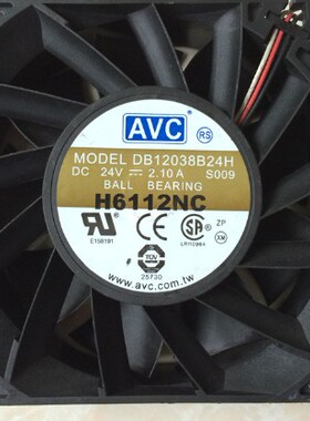 台湾AVC DV/DB12038B24H DBTB1238B4U/M 24V变频器大风量散热风扇
