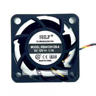 12V 4CM 厘米 双滚珠暴力服务器散热风扇 1.1A RB0412H12B SHLF