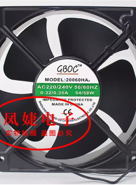 全新GBOC 20060HA2/HA3BL 220V/380V 18060工业机柜散热风扇22060