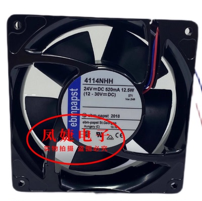全新4114NH3/NH4/NH5/NH6 4114NHH/NHHR ebmpapst 24V 变频器风扇