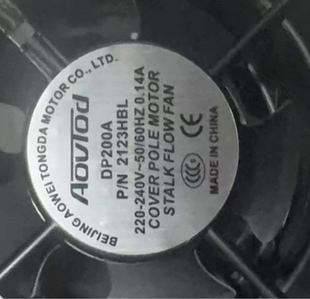 12CM 12038 散热风扇 220V DP200A HSL 全新Aovlod 2123HBL