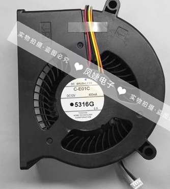 原装日本东芝C-E01C 7CM 12V 400MA 大风量4线投影仪专用风扇