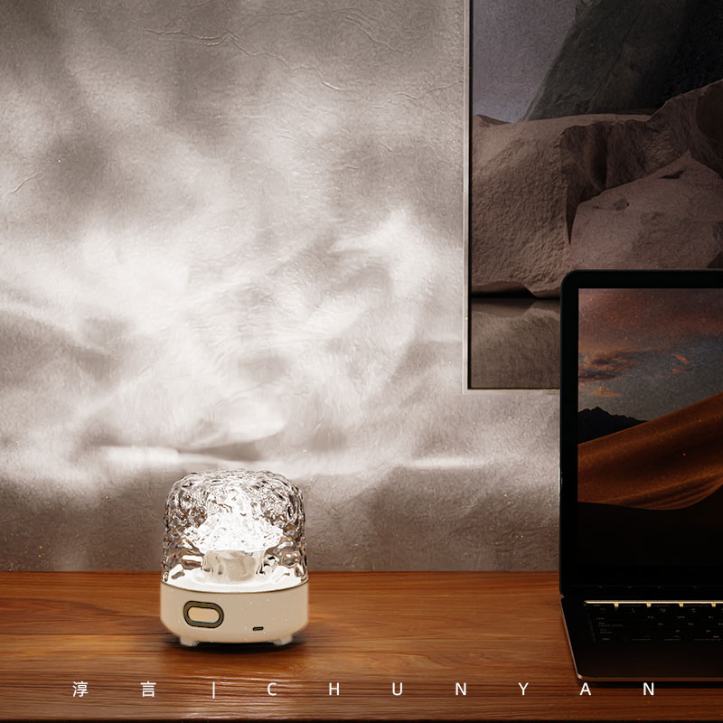 淳言蓝牙音箱台灯水波纹浪漫星空投影氛围灯情调卧室床头小夜灯