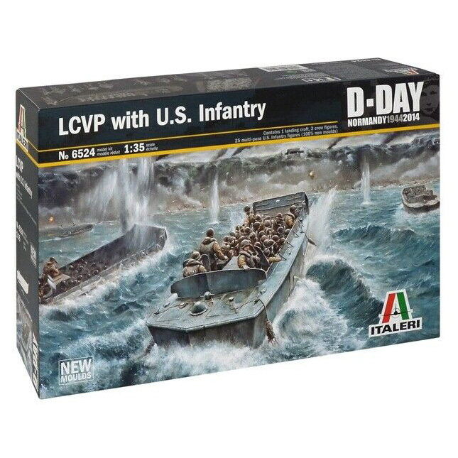 ITALERI 6524 1/35 LCVP 人员登陆艇及士兵