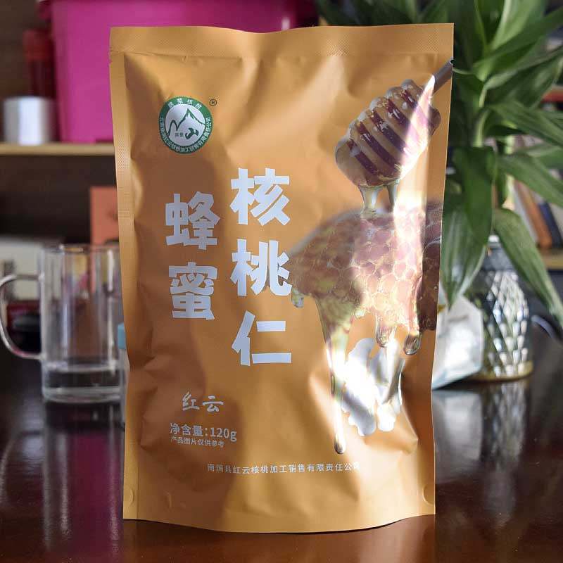 红云蜂蜜麻辣奶香抹茶无量山跳菜核桃仁去皮琥珀独立小包装核桃仁