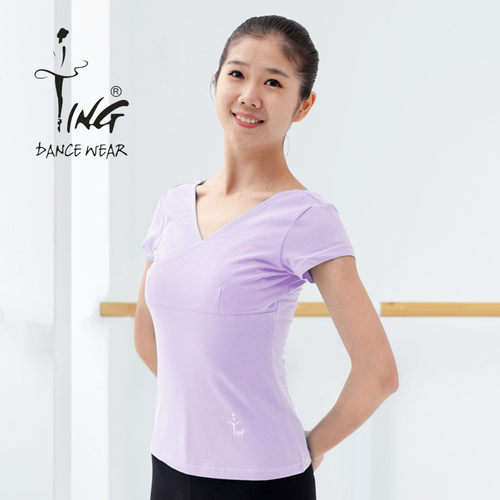 ting陈婷舞蹈休闲上衣女胸前交叉