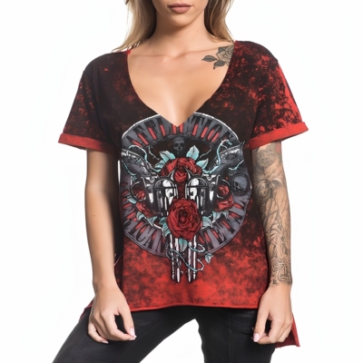 AFFLICTION女士短袖T恤