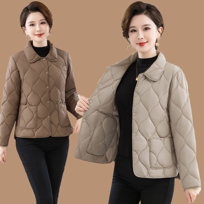 妈妈冬季加棉外套棉衣新款40岁