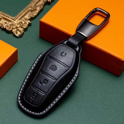 比亚迪海鸥钥匙套真皮宋plus汉海豚秦plus宋pro唐dmi海豹06高端男