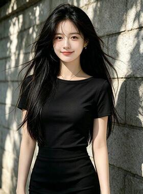 白色一字领短袖T恤女生夏天2026新款修身百搭休闲纯欲风上衣潮流